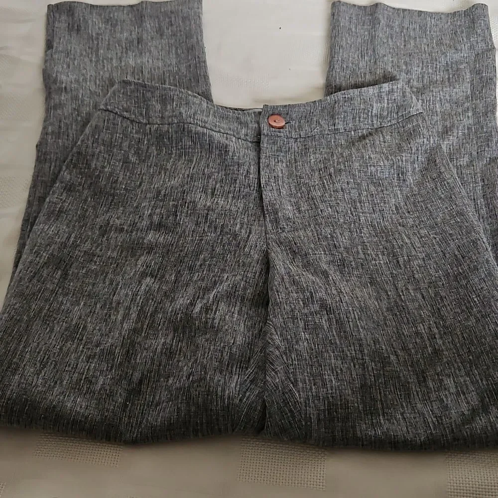 Gray Textured Pants - Picture 13 of 16